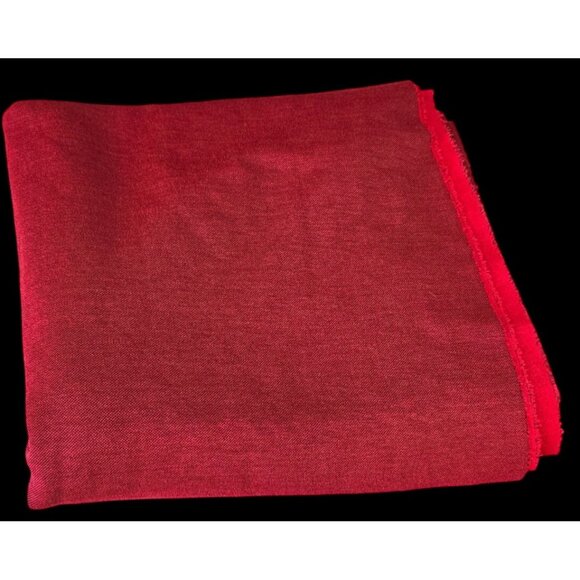 Vintage Woven Fabric Knit Red Material 67" W x 3 yds Long - Picture 8 of 8